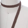Braided Gimp Trim Tawny Brown 5/8"