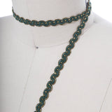 Gimp Trim Hunter Green Gold 3/8"