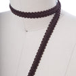 Braided Gimp Trim Chocolate Brown 5/8"