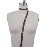 Gimp Trim Navy Blue Gold 5/8"