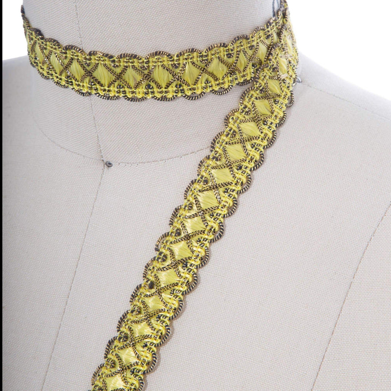 Gimp Trim Mustard Yellow 5/8 Inch