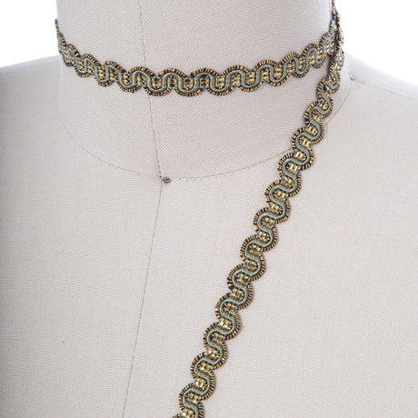Gimp Braid Trim Sage Green 3/8"
