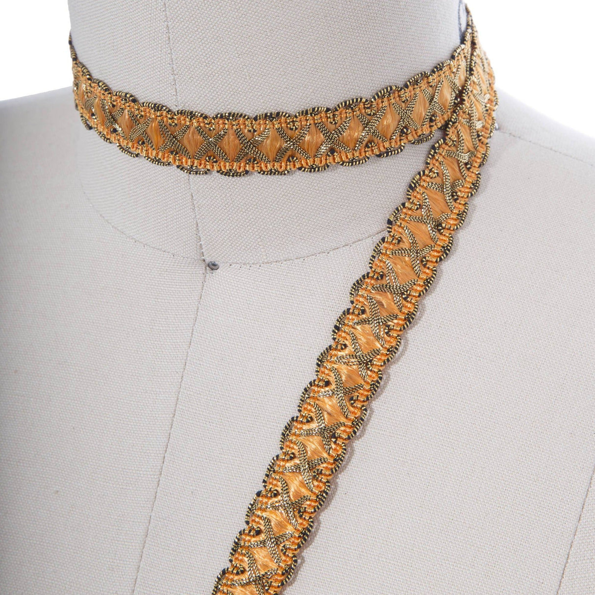 Gimp Braid Trim Cantaloupe Peach Gold 5/8"