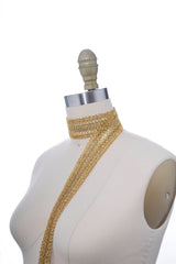 Gimp Trim Metallic Gold Silver 1.75 Inch
