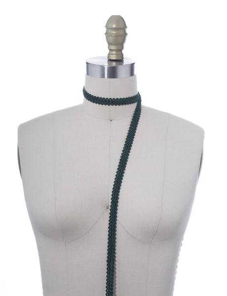 Gimp Braid Trim Hunter Green 5/8"