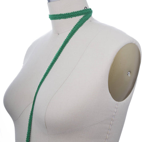 Gimp Trim Braided Green 5/8 Inch