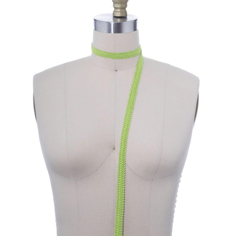 Gimp Trim Lime Green Braided 5/8"