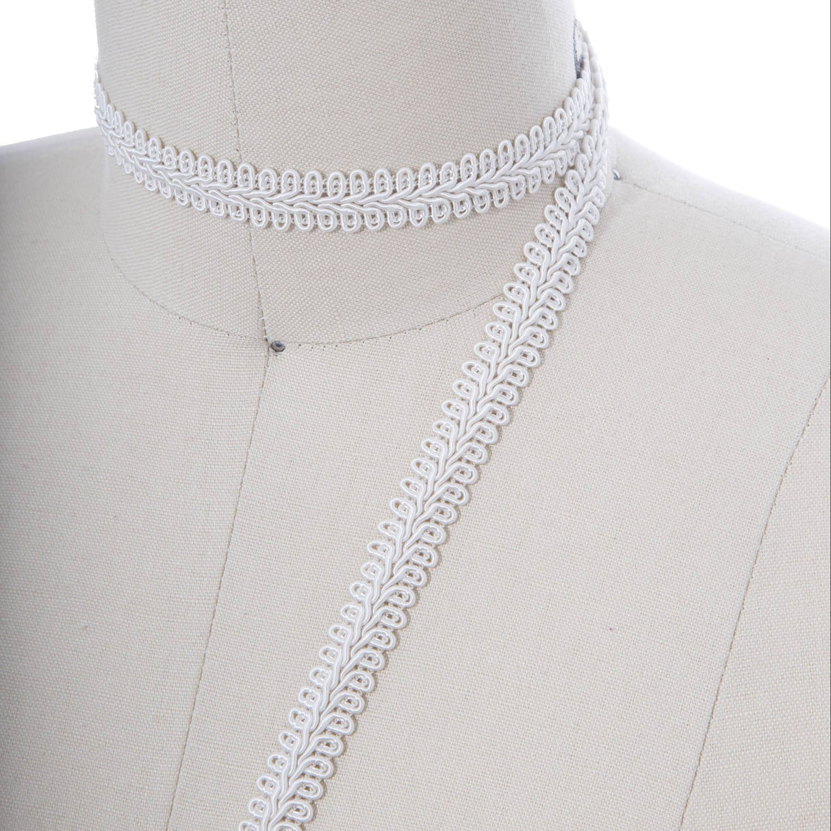 Gimp Braid Trim White Ivory 5/8 Inch