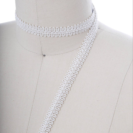 Gimp Braid Trim White Ivory 5/8 Inch