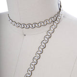 Gimp Trim White Gold Scroll 3/8 Inch