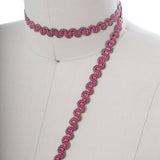 Gimp Trim Fuchsia Gold 3/8 Inch