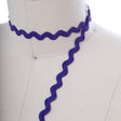 Ric Rac Trim Cotton Purple 8mm