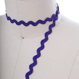 Ric Rac Trim Cotton Purple 8mm
