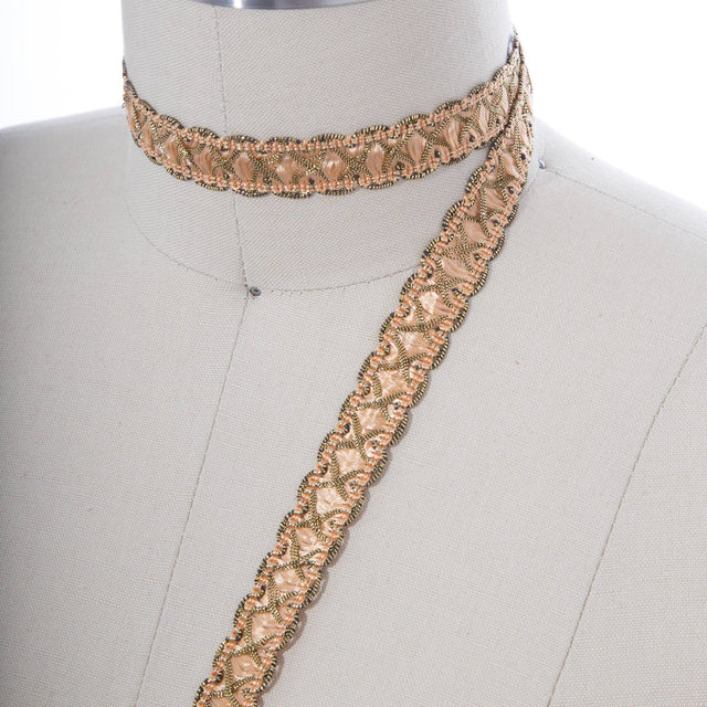 Gimp Trim Peach Gold 5/8 Inch