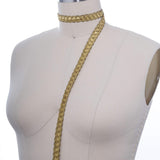 Gimp Trim Metallic Blonde Gold 5/8"