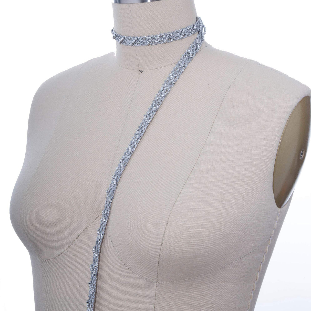 Beaded Gimp Trim Gold Silver