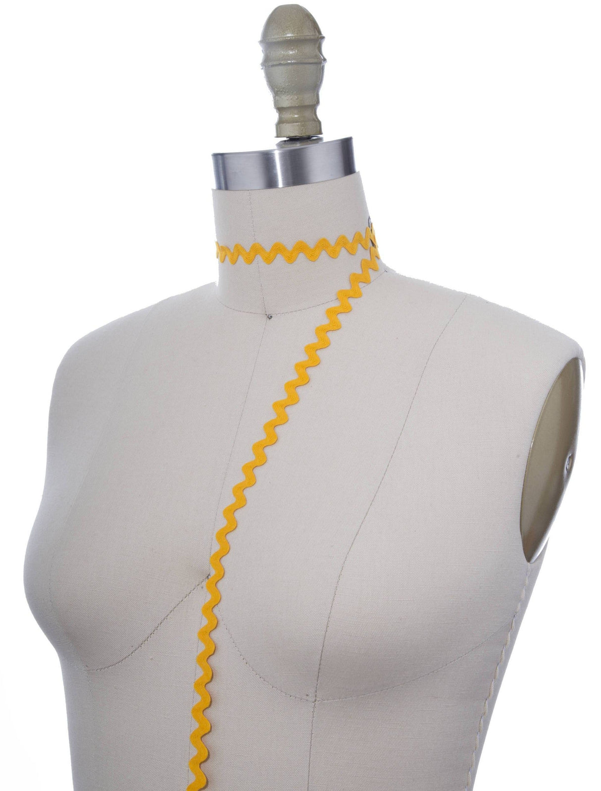 Ric Rac Trim Bright Yellow 8mm