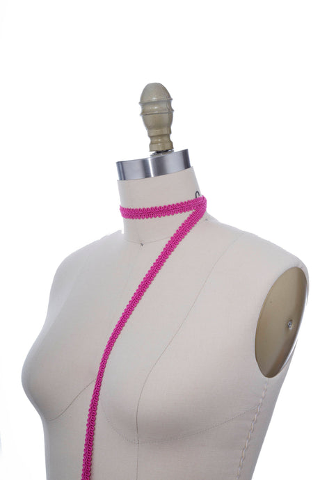 Gimp Trim Magenta French Braided 5/8"