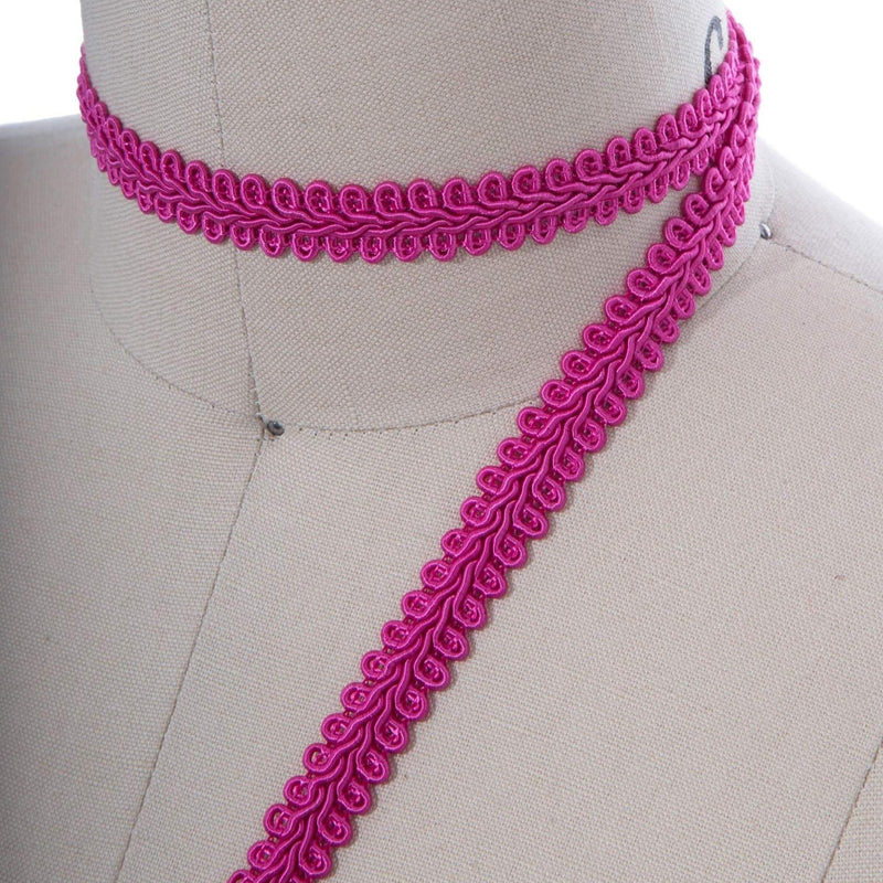Gimp Trim Magenta French Braided 5/8"