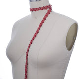 Sequin Trim Rosy Red 2 Yards