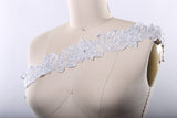 Beaded Floral Bridal Lace Trim
