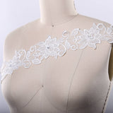 Beaded Floral Bridal Lace Trim