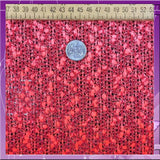 Embroidery Lace Crocheted Coral Fabric