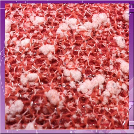 Embroidery Lace Crocheted Coral Fabric