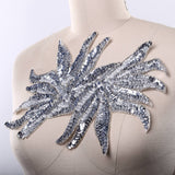 Sequin Patch Silver Oversized