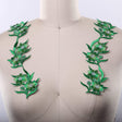 Flower Applique Iron-On Green