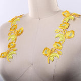 Yellow Embroidery Flower Patch Iron-On