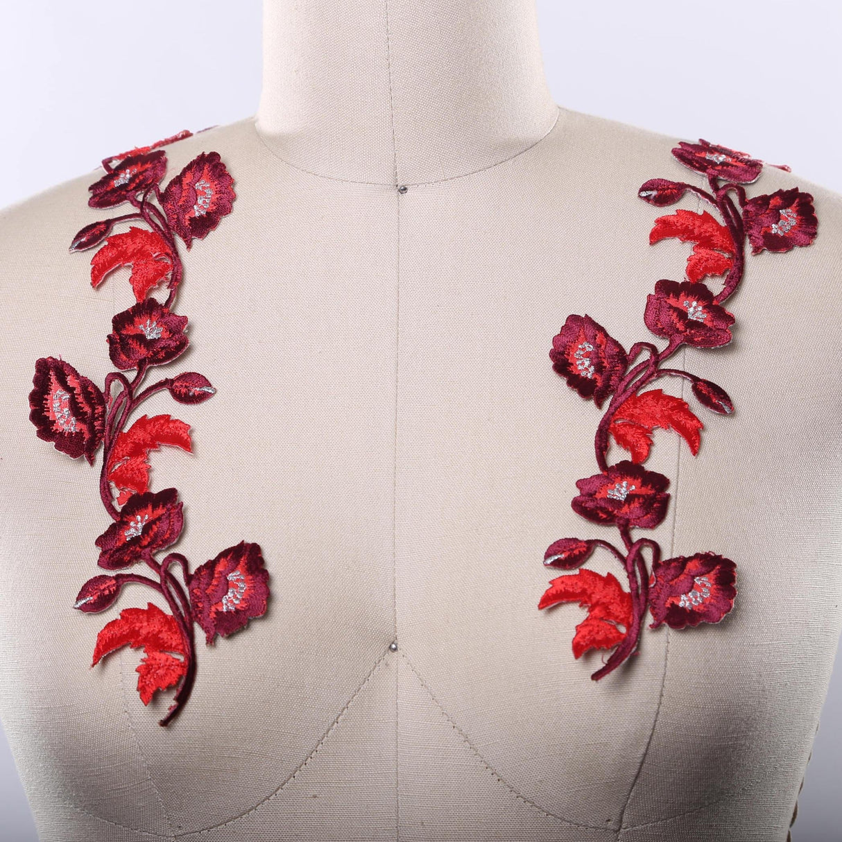 Iron-On Flower Patch Appliques