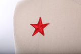 Embroidery Star Patch Red Gold