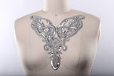 Sequined Beaded Neckline Applique