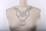 Rhinestone Iron-On Collar Applique