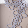 Venice Lace Circle Trim Metallic Gold