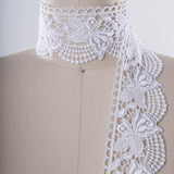 Venice Lace Trim Black 2.75 Inch Rose Motif