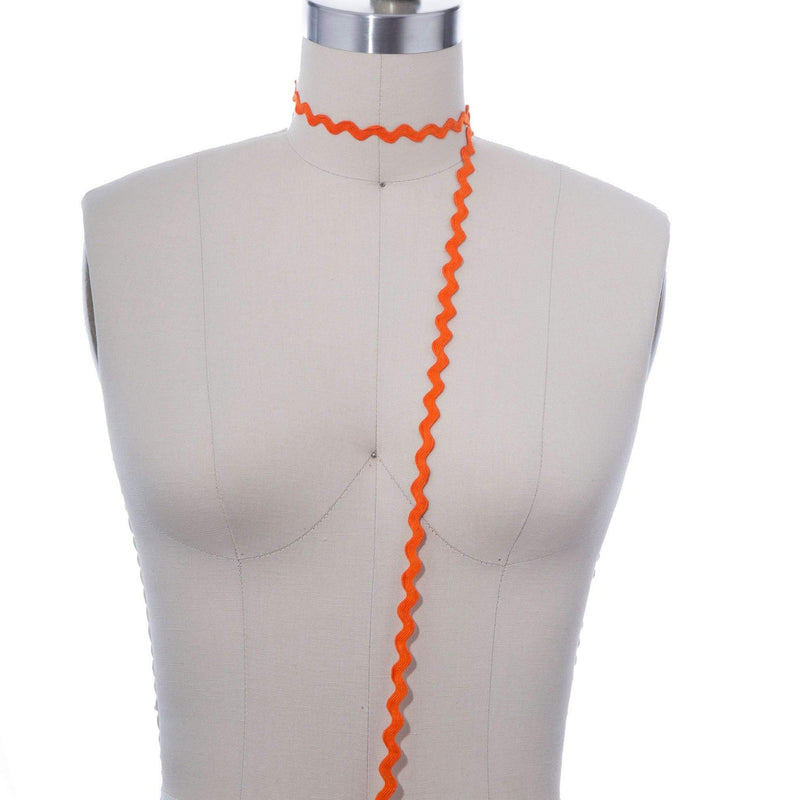 Ric Rac Trim Vibrance Orange 0.25 Inch