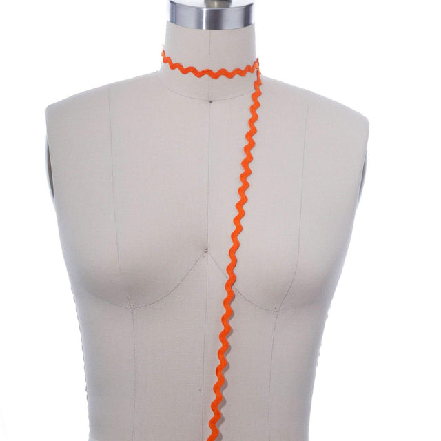 Ric Rac Trim Vibrance Orange 0.25 Inch