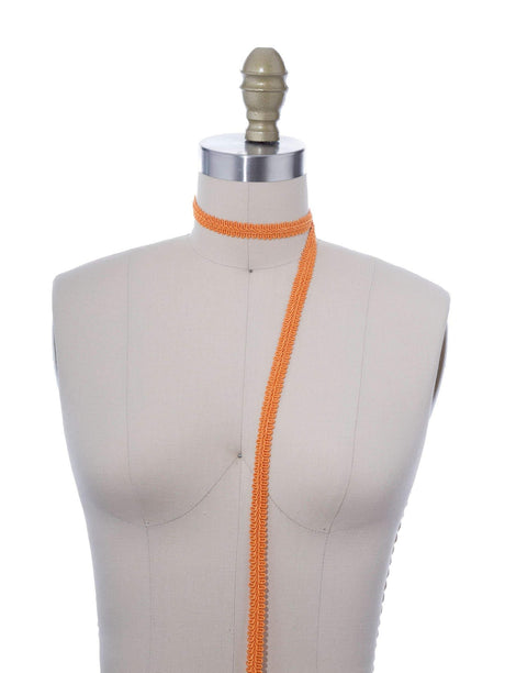 Gimp Trim Orange Braided 5/8"