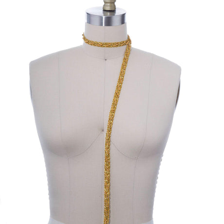 Beaded Gimp Trim Gold Silver