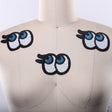 Sequined Blue Eye Patch Iron-On