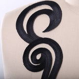 Iron-On Mirrored Swirl Applique Patch