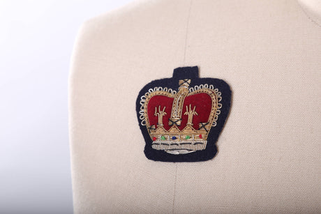 Crown Patch Burgundy Velvet