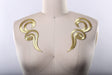 Applique Antique Gold Mirrored Swirl