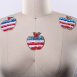 Sequin USA Apple Patch Iron-On