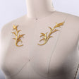 Leaf Embroidery Patch Pair