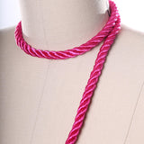 Satin Rope Trim Hot Pink 7mm