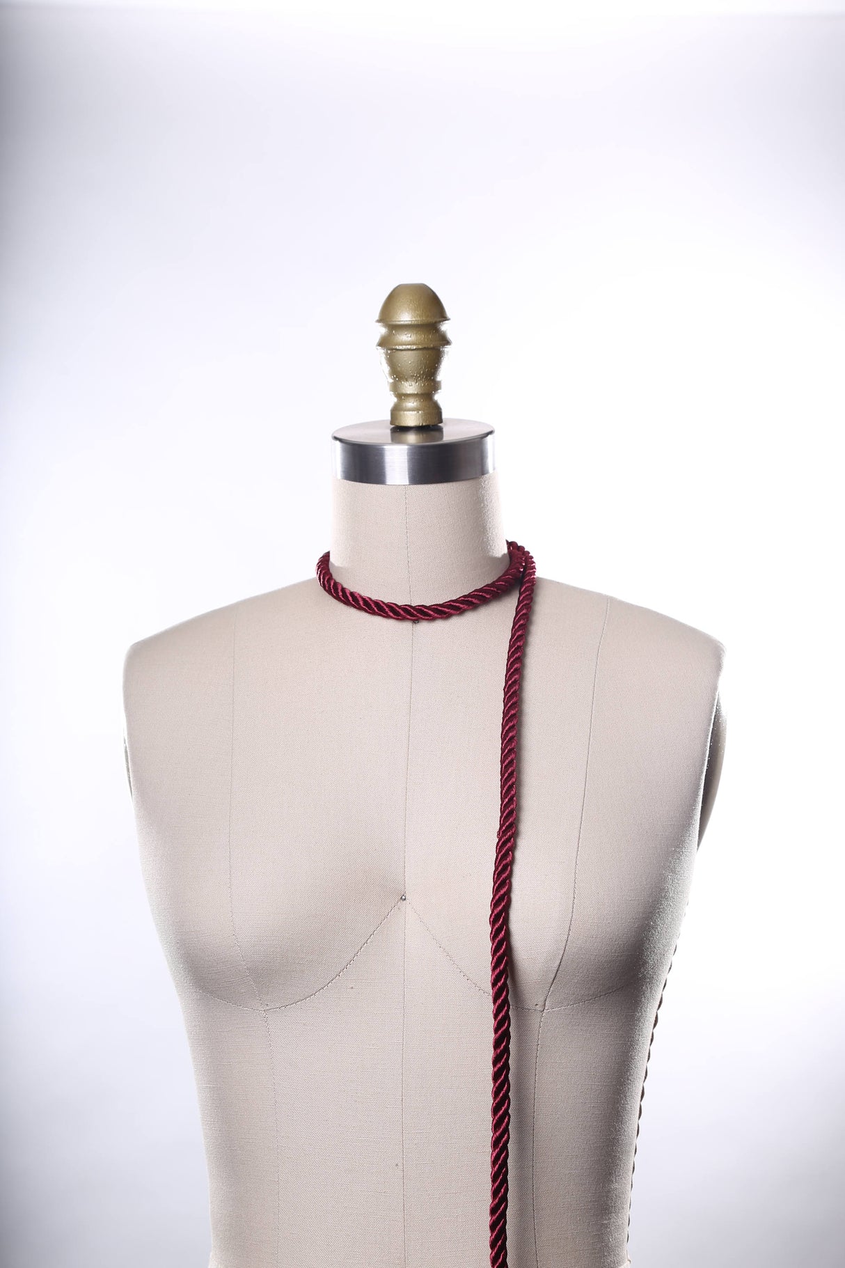 Satin Rope Trim Burgundy 7mm