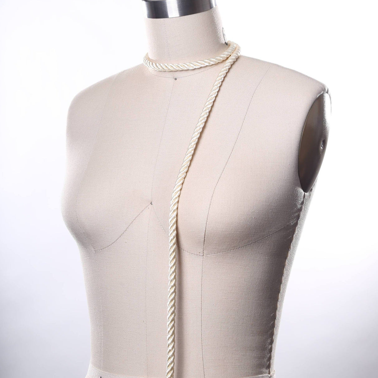 Satin Rope Trim Ivory 7mm